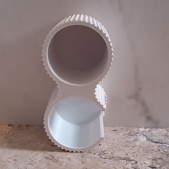 White Ribbed Organizer - Picture 4 of 5